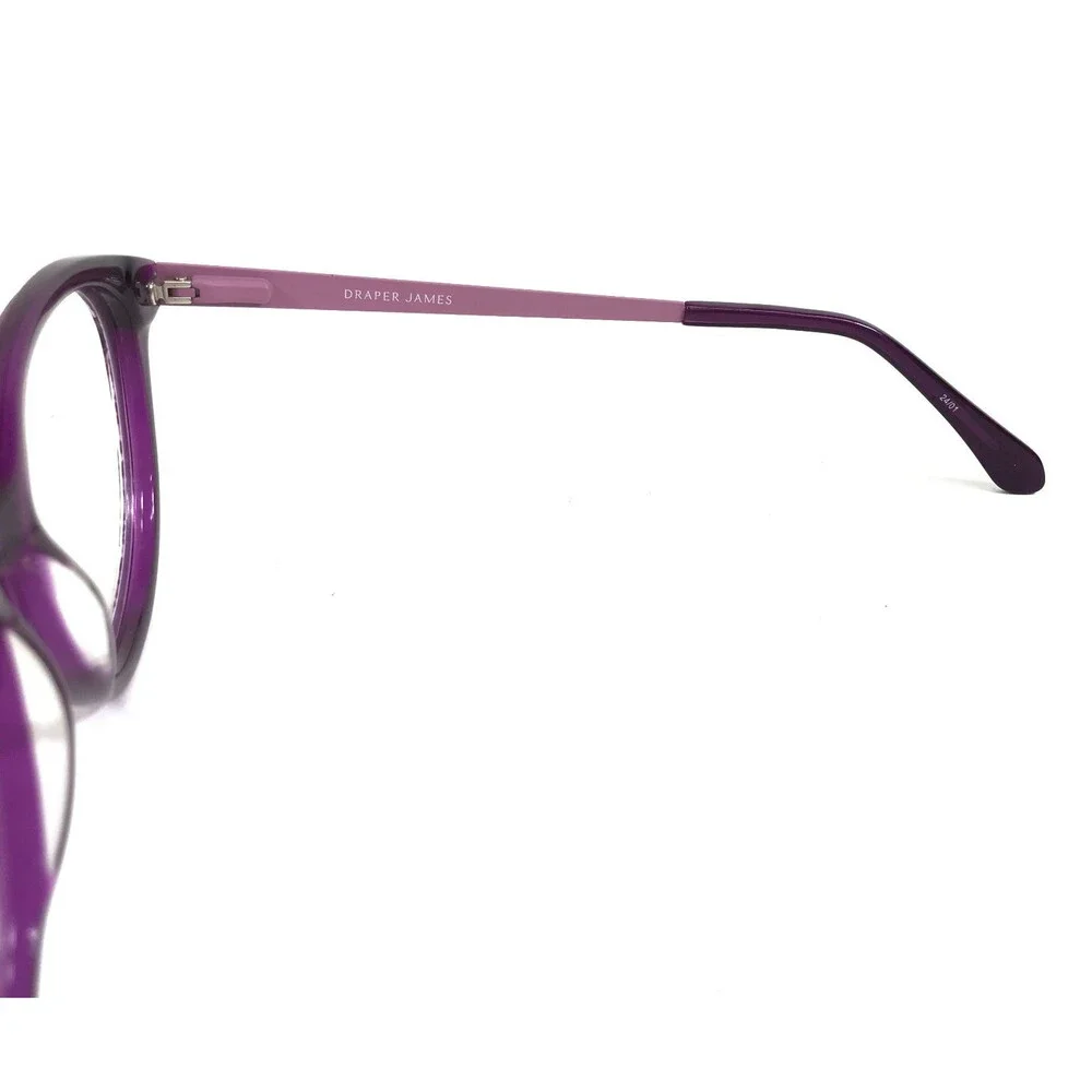 Draper James Eyeglasses Frames DJ5046 501 PLUM FLORAL Cat Eye Full Rim 54-16-140